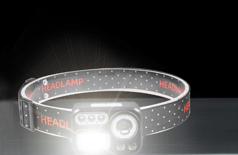 LED+COB+RGB Sensor Headlamp