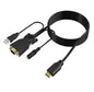 MT ViKI HDMI To VGA Conversion Cable With Audio - 1.8M