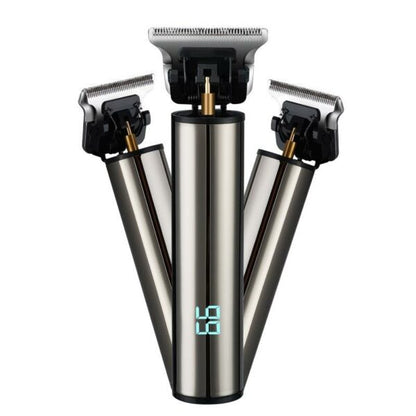 Cordless Mini Electric Hair Trimmer with LCD Display