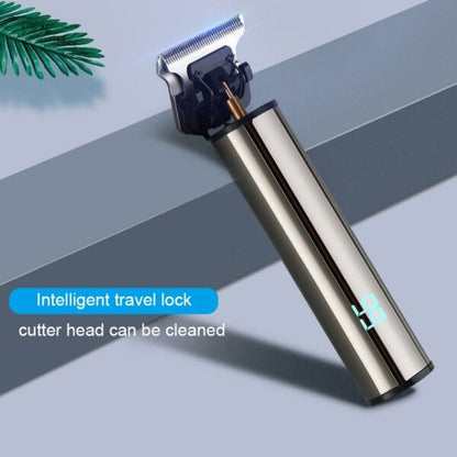 Cordless Mini Electric Hair Trimmer with LCD Display