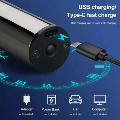 Cordless Mini Electric Hair Trimmer with LCD Display