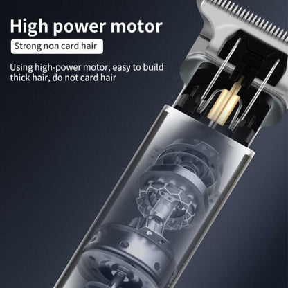 Cordless Mini Electric Hair Trimmer with LCD Display