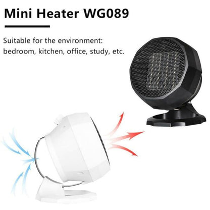 1800W Mini Ceramic Indoor Heater Fan with 3 Levels