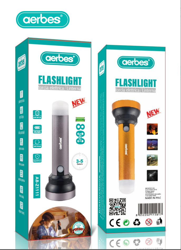 LED Portable Searchlight With 800Mah Battery