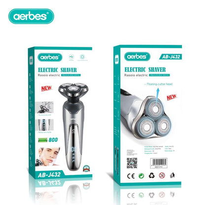 800Mah Electric Rechargeable Shaver With Battery Level LCD Display