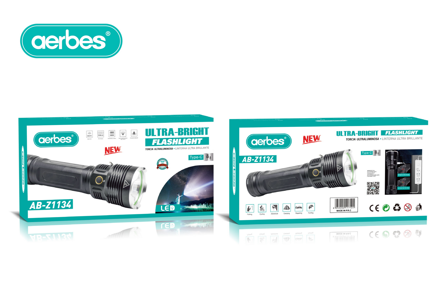 6500k LED Flashlight 19200Mah Battery