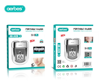 Portable Double-head Rotary Hair Shaver