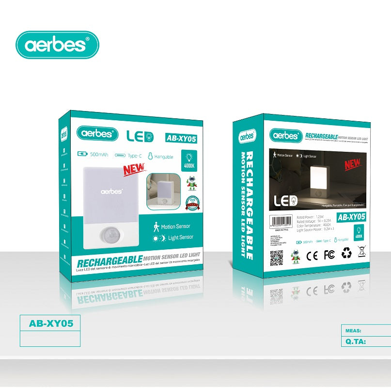 Rechargeable Motion Sensor LED Light 4000K