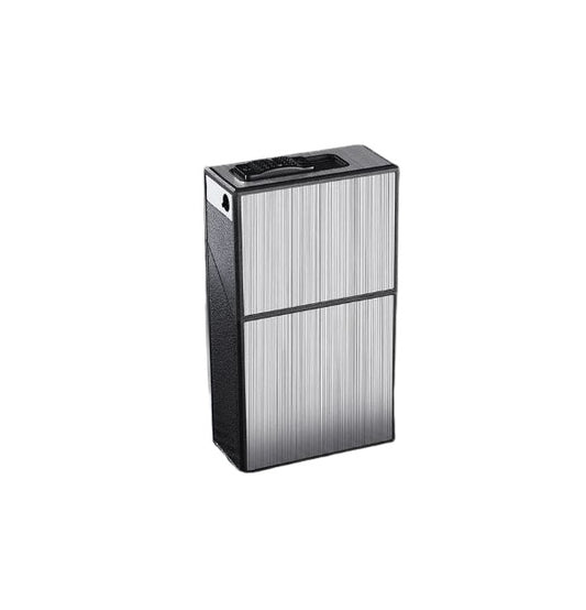 Cigarette 20 Pack Case With Rechargeable Lighter And Gas Lighter