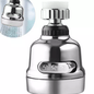 Three-Speed UV Silver Hanging Faucet Head