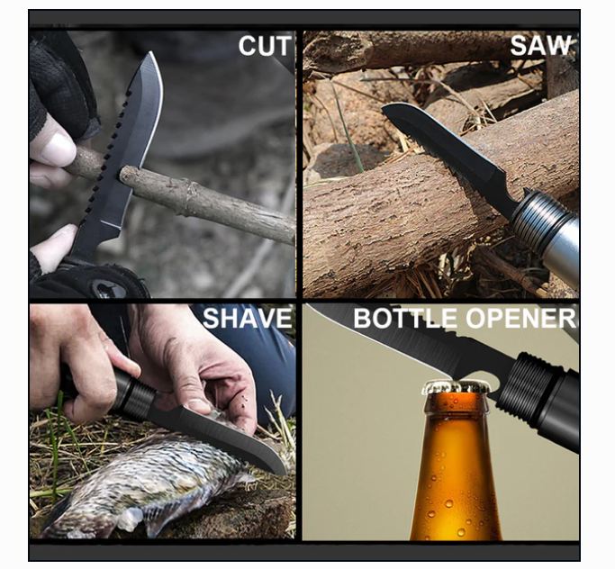 Multifunction Tactical Shovel Folding Camping Survival Emergency Tools