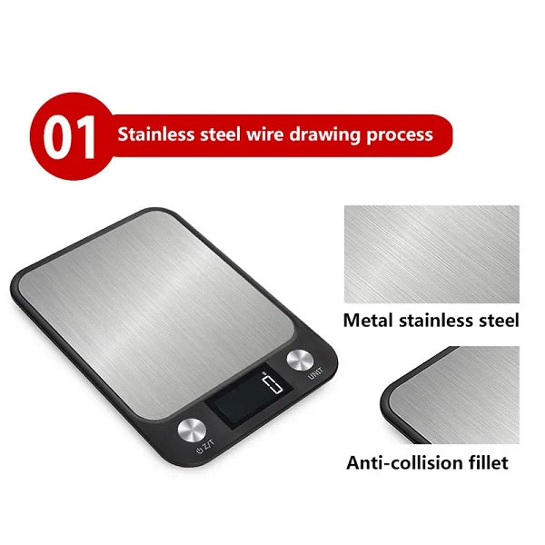 10Kg/1g LCD Backlight Display Kitchen Scale