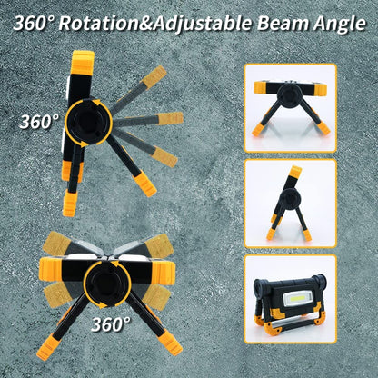 Adjustable Foldable Double Outdoor Floodlight