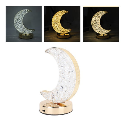 Cresent Moon Shaped 3 Mode LED Rechargeable Light