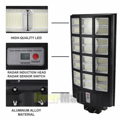 400W Solar Powered Waterproof Street Light