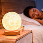 3D 18cm Rotating Moon Lamp With Remote Control