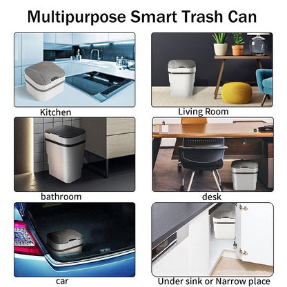 Smart Sensor Tech Savvy Modern Foldable Bin