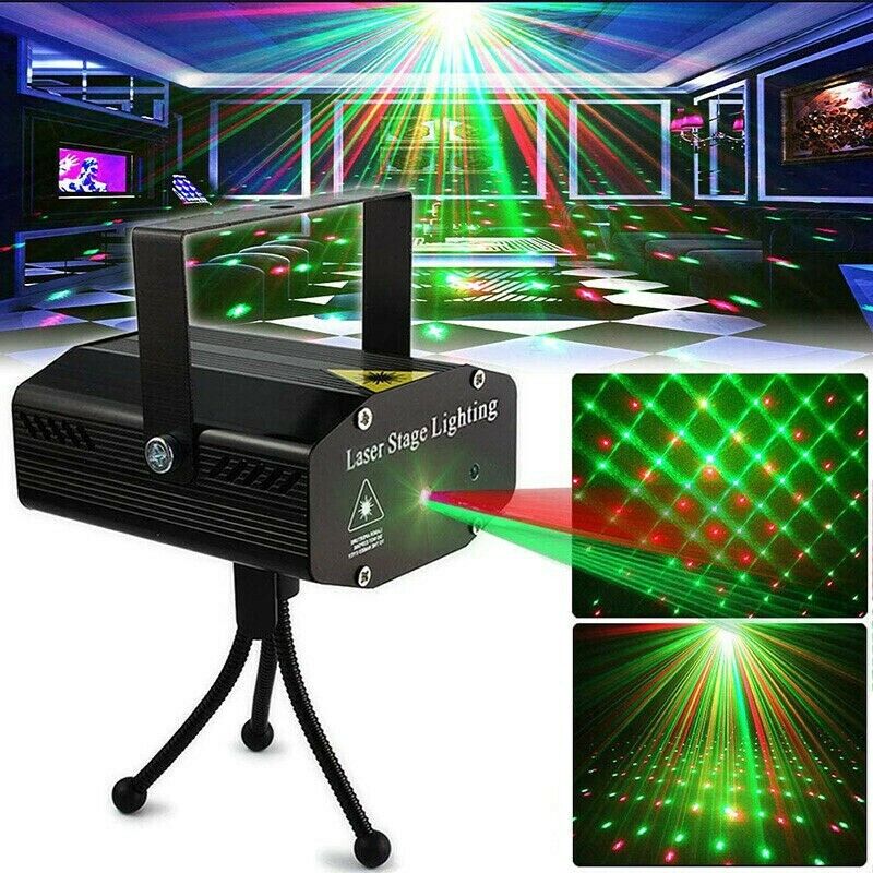 Speaker LED Mini Stage Lighting Projector With USB Port