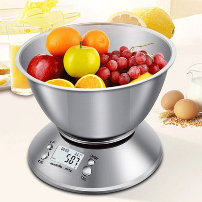 5kg\1g Digital Kitchen Scale With A Bowl