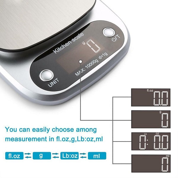 5kg/1g Digital Kitchen Food Scale With High Precision Capacity