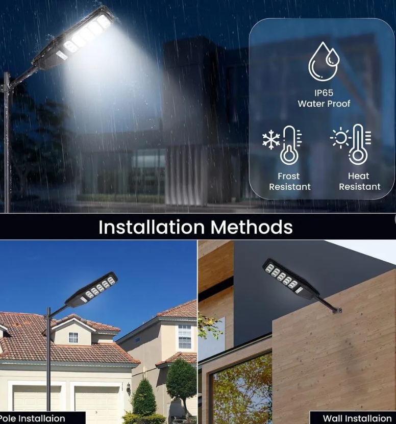 AB-99300 LED Solar Powered Street Light 300W With Remote Control