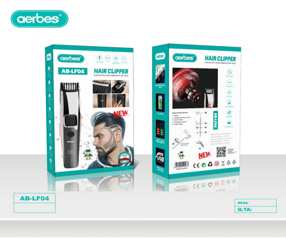 Professional Rechargeable Electric Hair Clipper With Digital Display