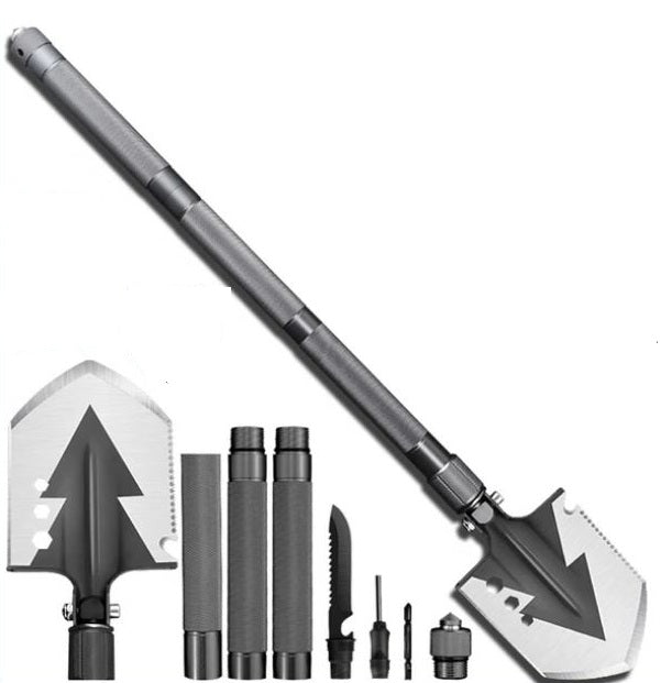 Multifunction Tactical Shovel Folding Camping Survival Emergency Tools